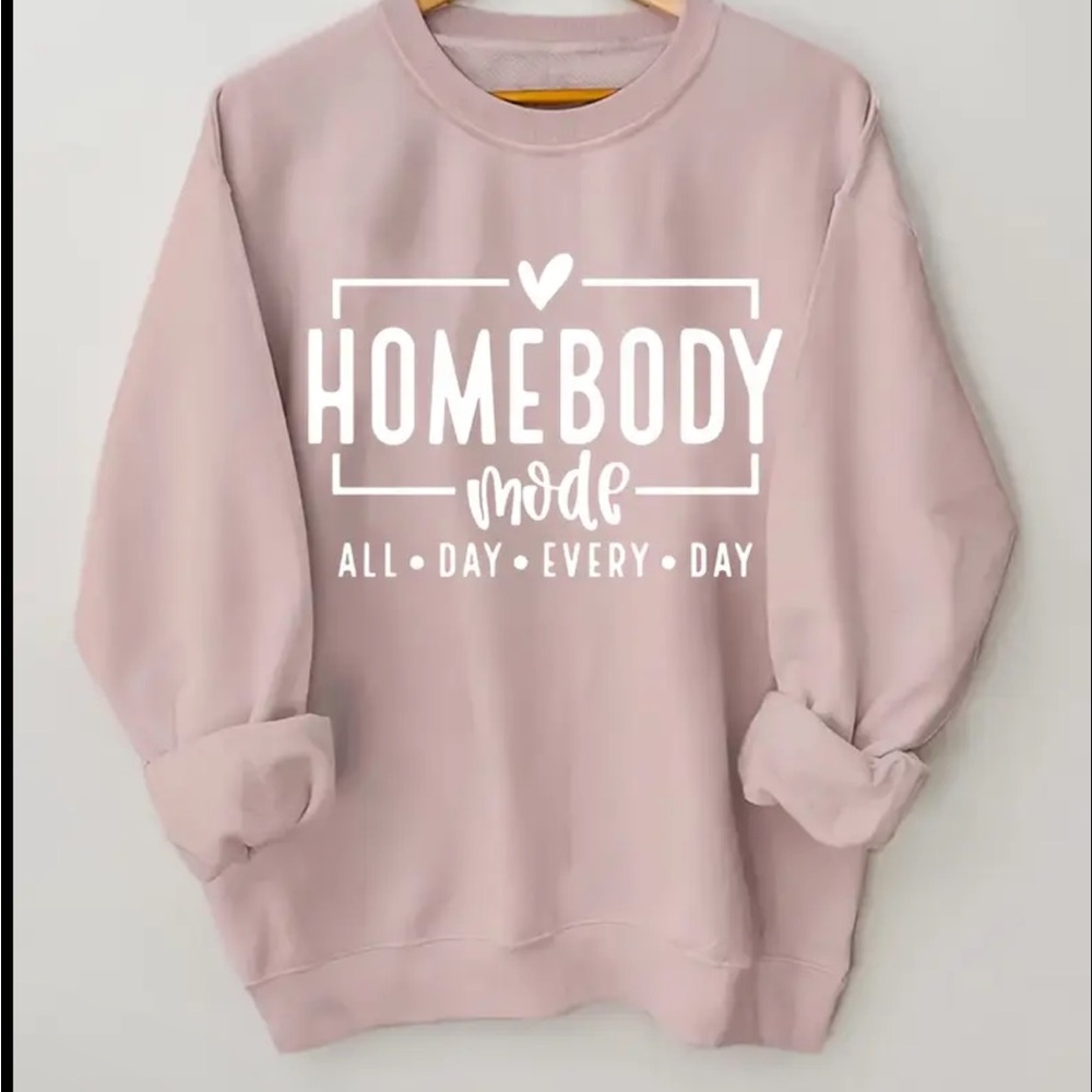 Homebody Mode Pink Sweatshirt